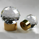 Swarovski 7155 bútorgomb 30,0 mm - CRYSTAL (001) / GOLD